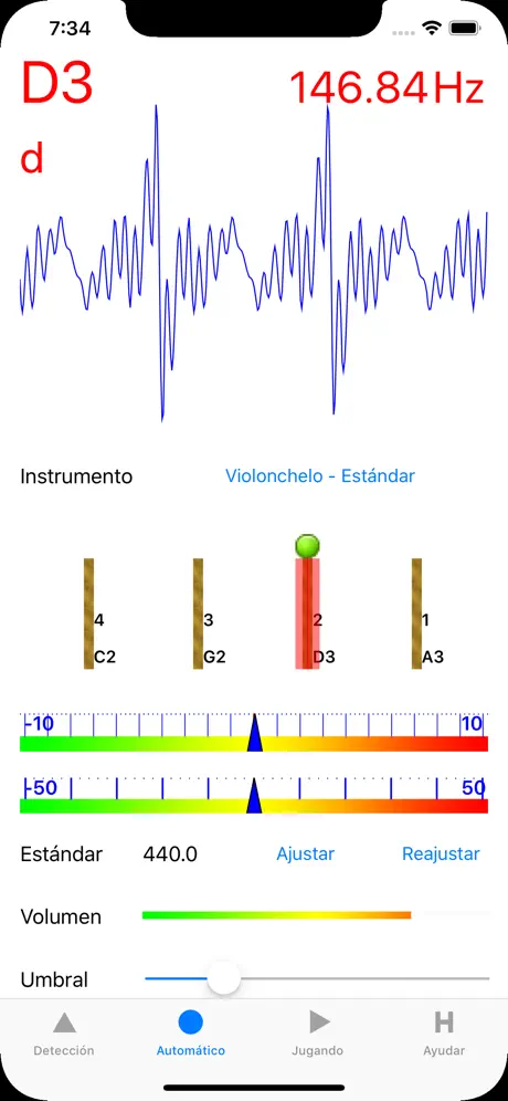 Sintonizador de Violonchelo