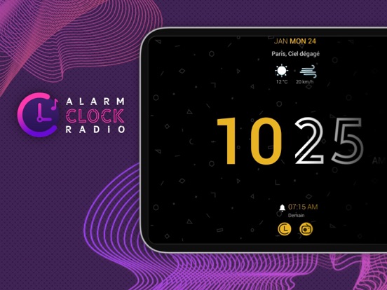 Screenshot #4 pour Radio Réveil : Horloge, Météo