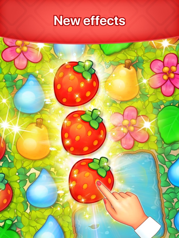 Garden Lilies Match 3 game iPad screenshot 4 - Games app