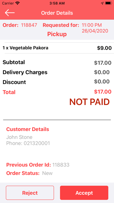 Order Meal Restaurant Screenshot