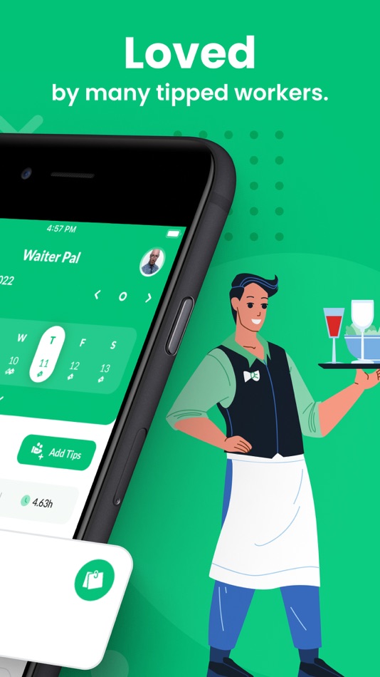 #2. Waiter Pal: Tip Tracker (iOS) 由: Maervince Gonzales
