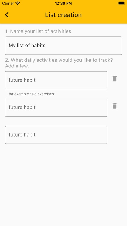 Track daily activity or habits screenshot-3