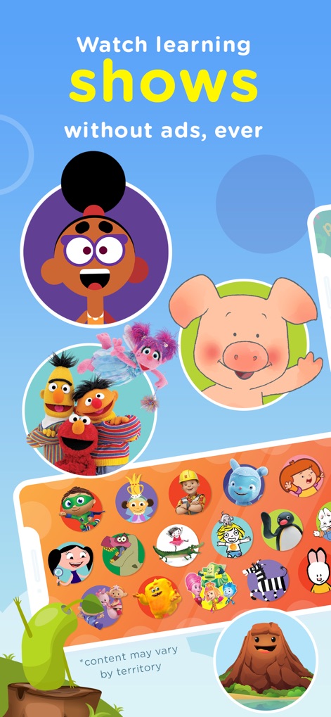 Hopster: ABC Games for Kids - This app allows children to discover a curated selection of popular characters and a vibrant grid of educational shows, all presented without commercial interruptions.