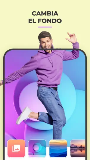 Captura de pantalla de FaceApp: Editor Facial Ideal en iPhone 8