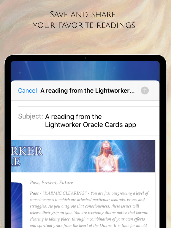 Lightworker Oracle iPad screenshot 9 - Lifestyle app