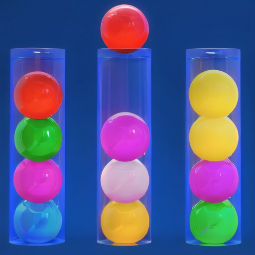 3D Ball Color Sort - Sorting