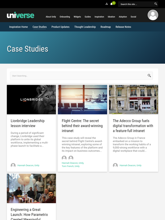 Screenshot #5 pour Universe by Unily