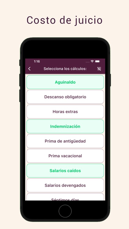 Lexius Pro: Cálculos laborales
