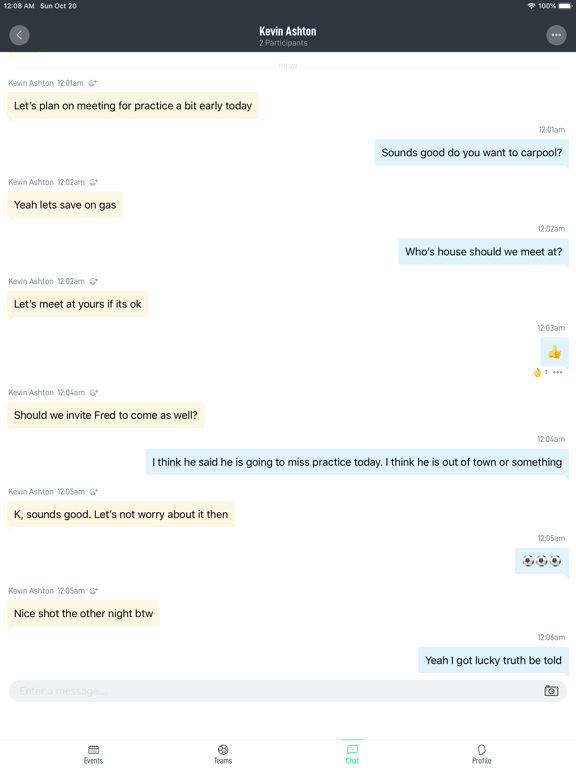Ollie - Team/Club Management iPad screenshot 4 - Sports app