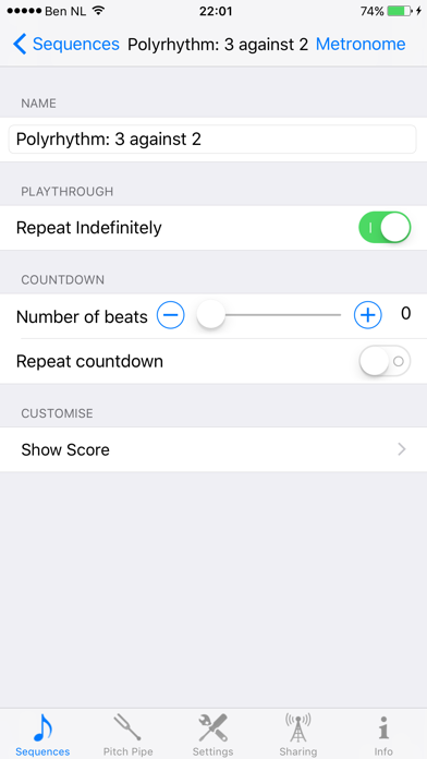 Screenshot #3 pour Metron (Pro Metronome)