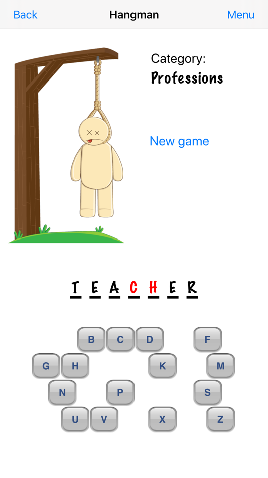 #5. Hangman - The Best Game (iOS) 由: FBF Sistemas LTDA