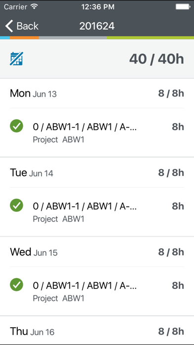 Screenshot #3 pour Unit4 Timesheets