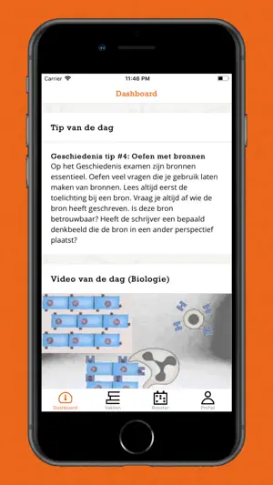 Examenoverzicht screenshot 1