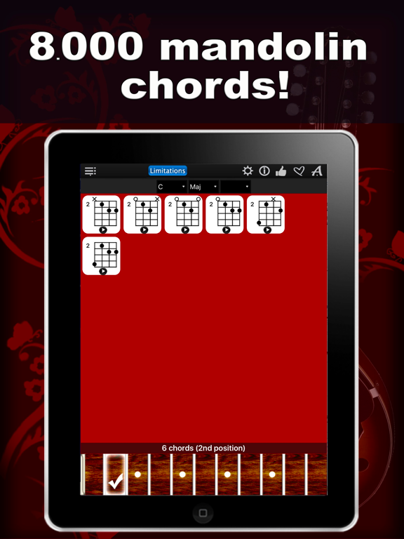 Screenshot #4 pour Mandolin Chords Compass Lite