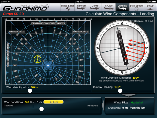 Cirrus SR20 iPad app afbeelding 5