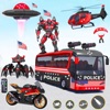 Police Robot Transform Wars 3D icon