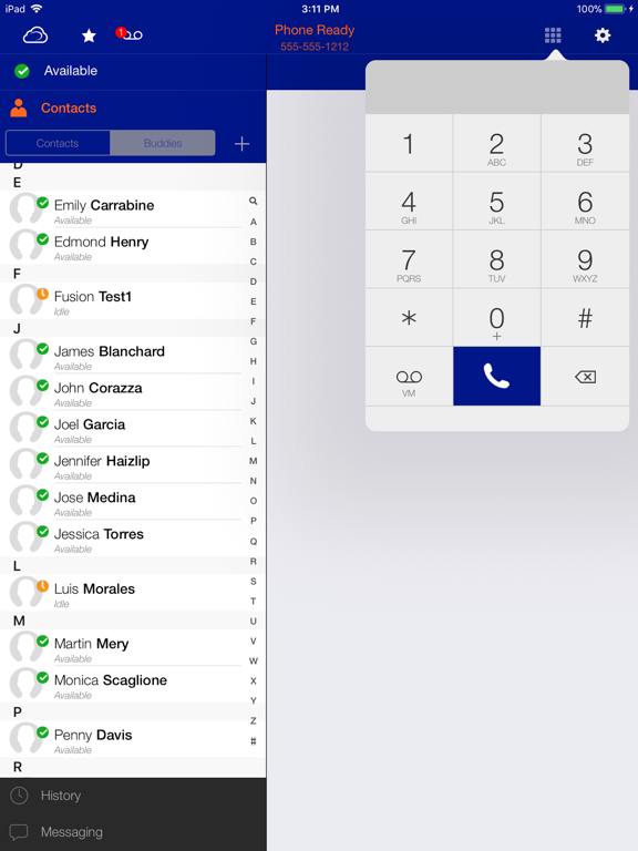 Fusion MobileConnect iPad screenshot 1 - Business app
