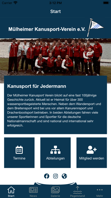 Mülheimer Kanusport-Verein Screenshot