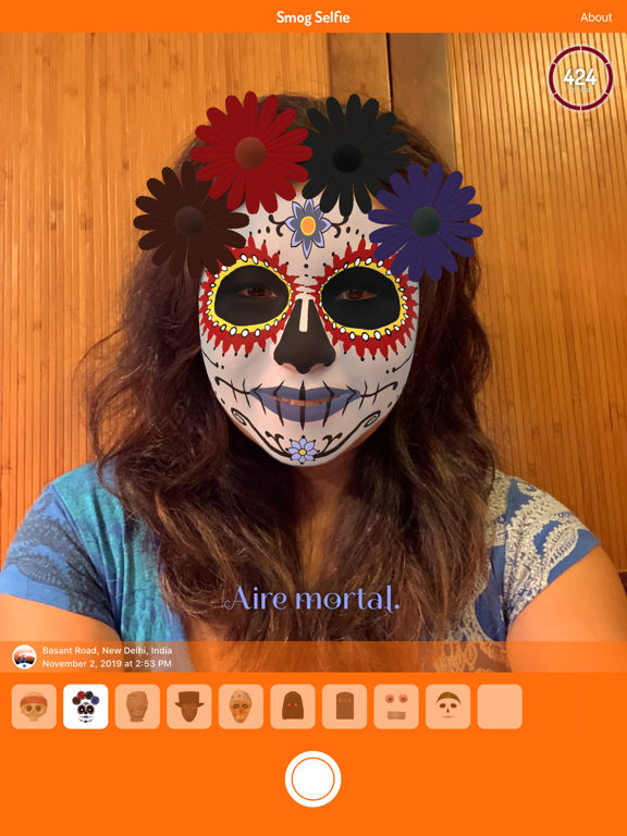 Smog Selfie iPad screenshot 8 - Weather app