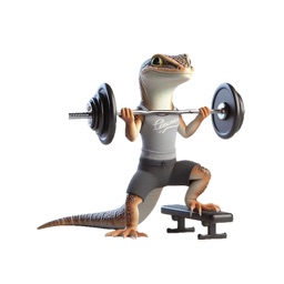 Lizard Workout Stickers