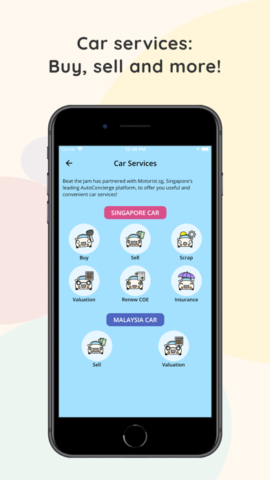 Beat the Jam iPhone screenshot 4 - Navigation app
