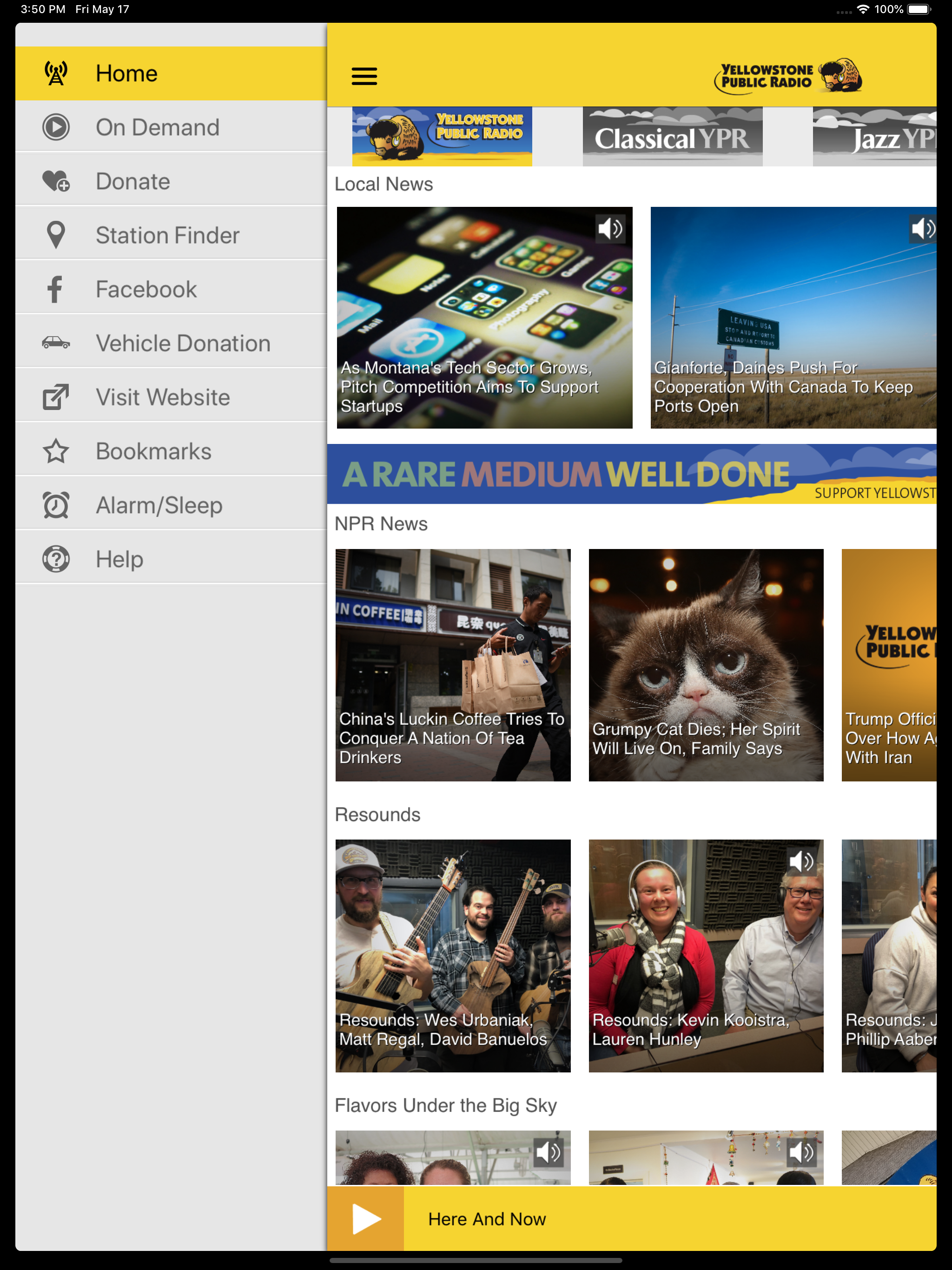 Yellowstone Public Radio App