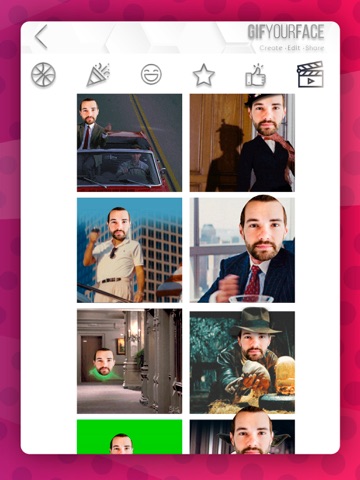Gif Your Face - video editor iPad screenshot