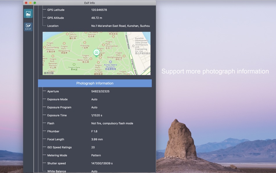 #4. ExifInfo (macOS) 由: 金邢 施