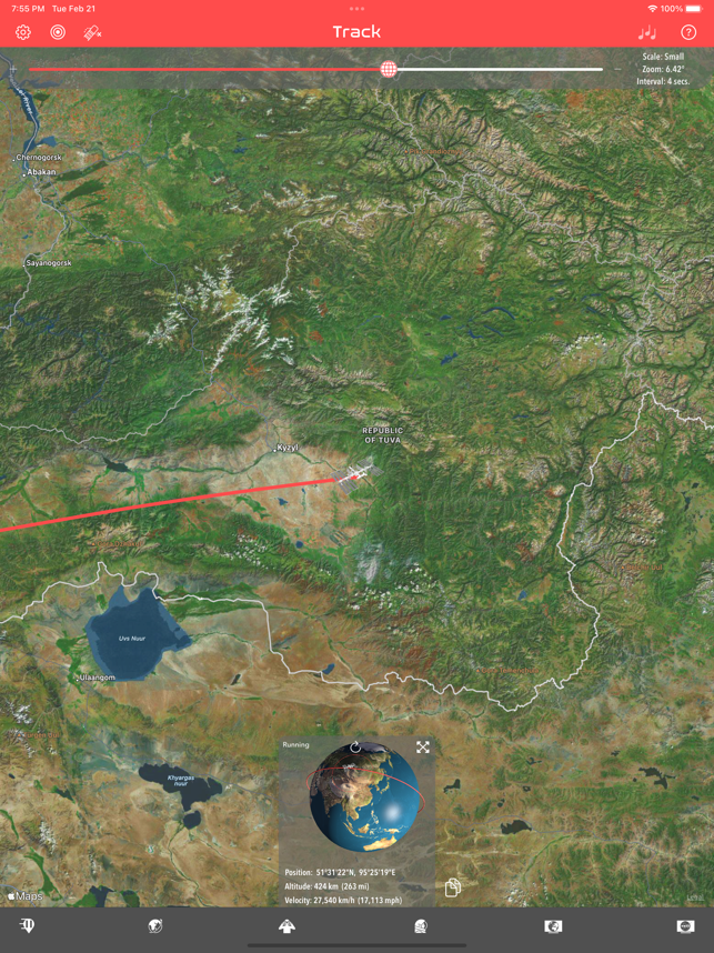 ‎ISS Realtime Tracker 3D-schermafbeelding