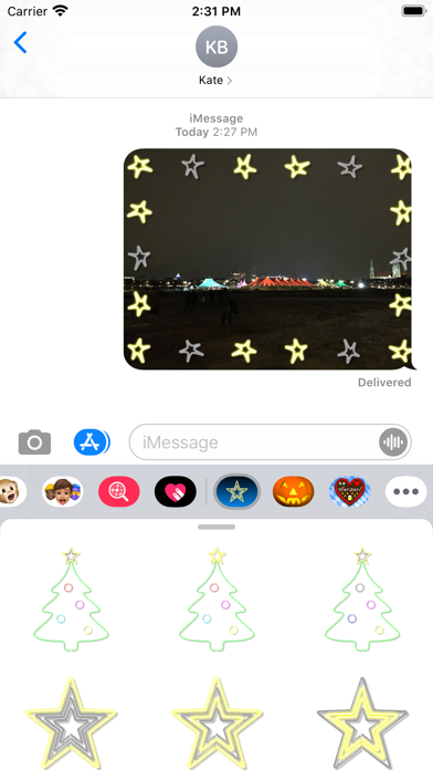 Christmas Neon Lights animated Screenshot