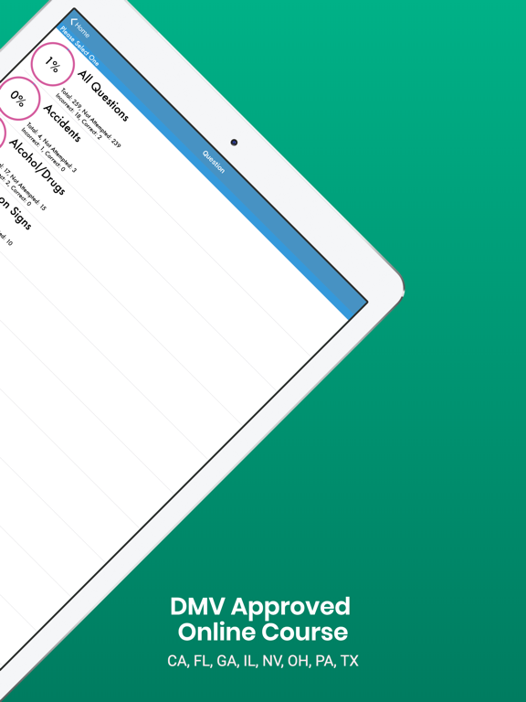 DMV Driving Permit Test Prep iPad screenshot