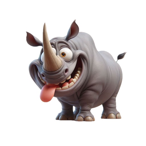 Crazy Rhino Stickers