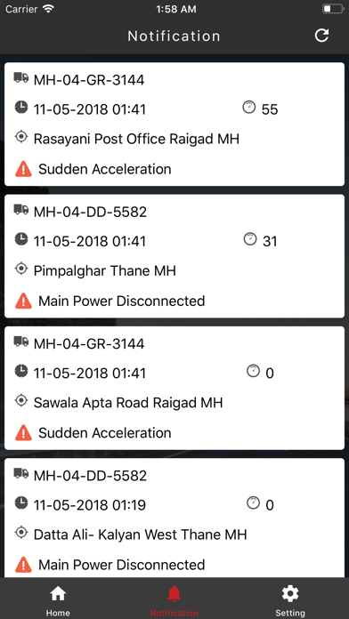 AlgoTrack screenshot