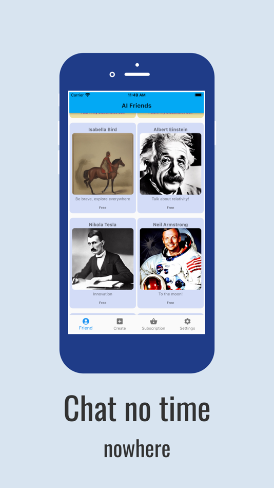 #9. AI Friend Chat:Character,Photo (iOS) 由: ZanChat (Guangzhou) Information Technology Co. Ltd.