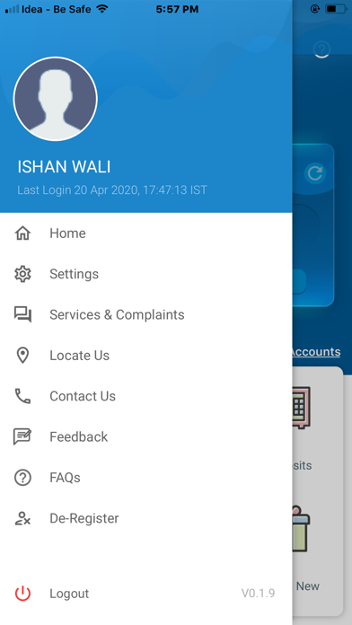 JKGB m-Bank Screenshot