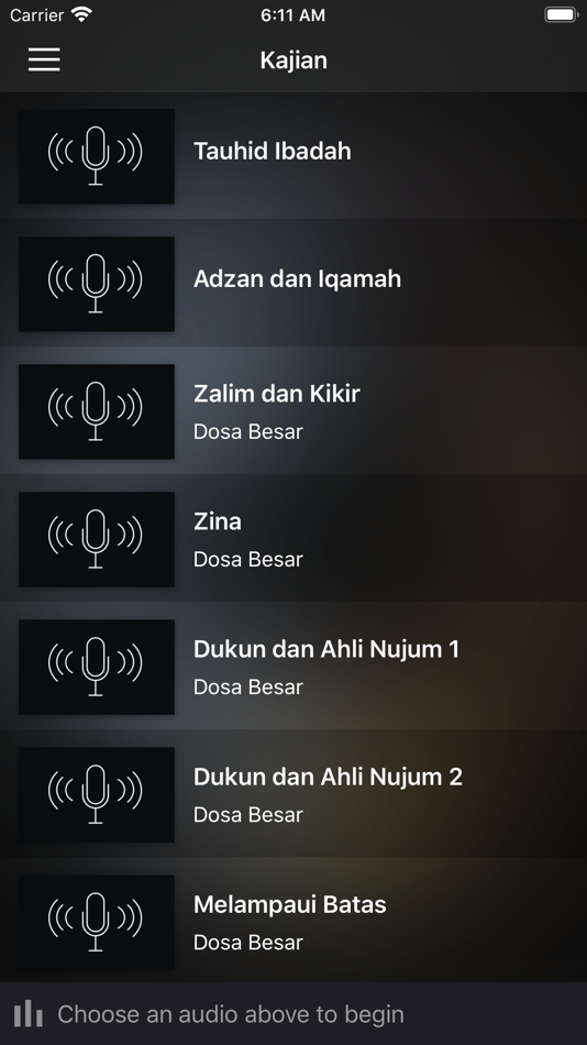 #1. Kajian Ust. Khalid Basalamah (iOS) 게시자: Afriwan Ahda