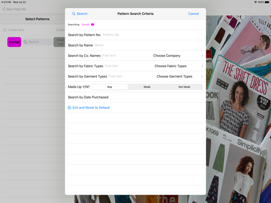 Sew Help Me iPad screenshot 4 - Lifestyle app