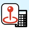 Calculator with GPS icon