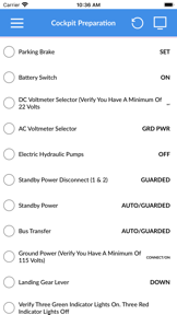 Boeing 737 NGX Checklist screenshot