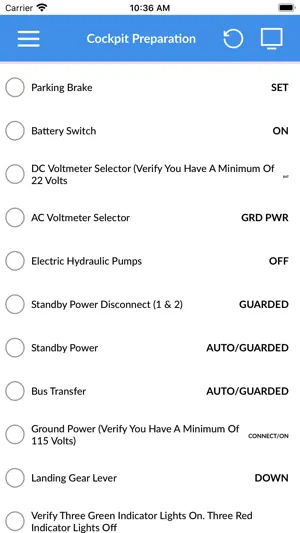 Boeing 737 NGX Checklist screenshot 1