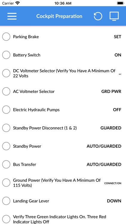 Boeing 737 NGX Checklist