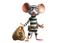 Mouse Thief Stickers