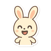 Hoppy Easter Bunny Sticker