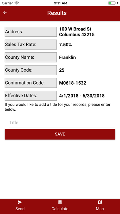 Ohio Taxes iPhone screenshot