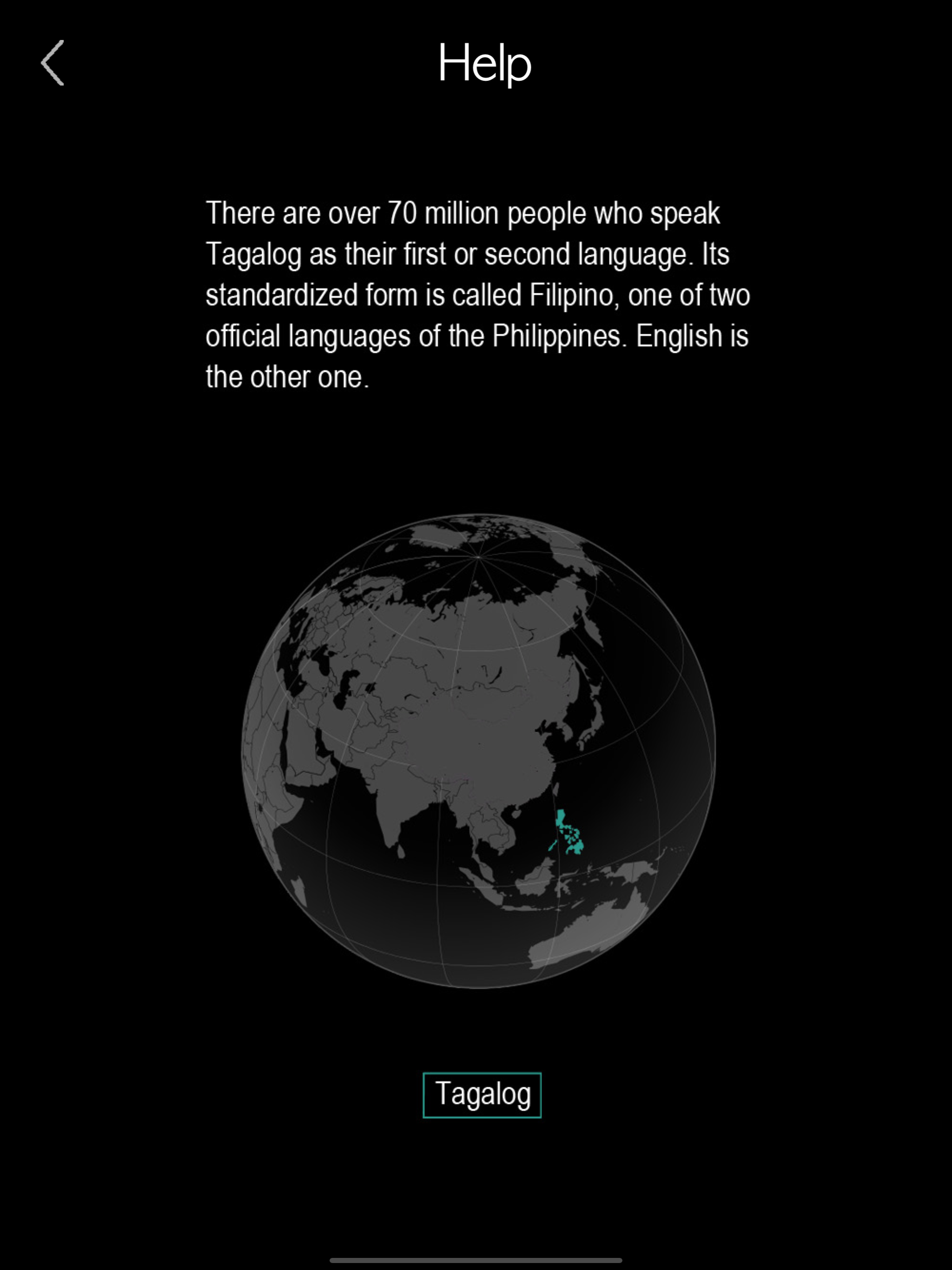 Tagalog Language - Filipino