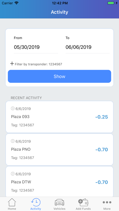 Screenshot #2 pour EZ Tolls VA
