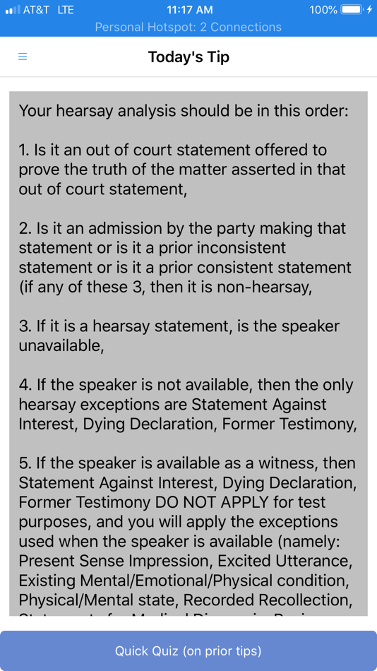 #2. Bar Exam Tip Of The Day (iOS) Podle: Gynn Communications, Inc.