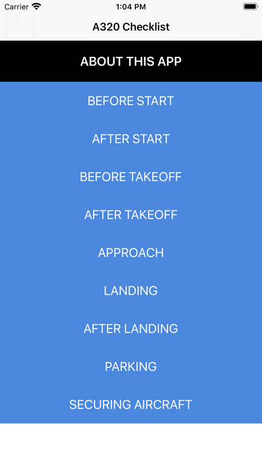 #1. A320 Checklist (iOS) Bởi: Lukasz Musial