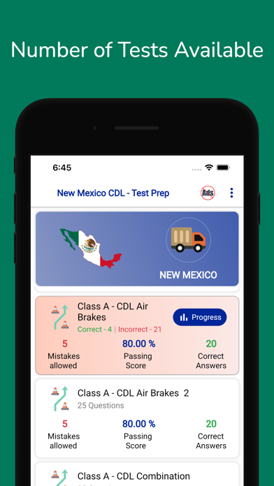New Mexico CDL Permit Practice Screenshot