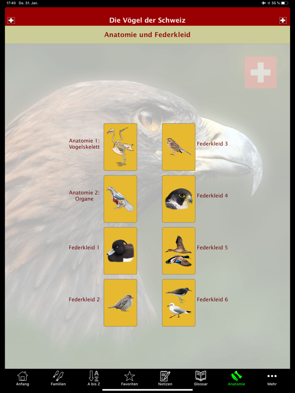 The Birds of Switzerland iPad screenshot